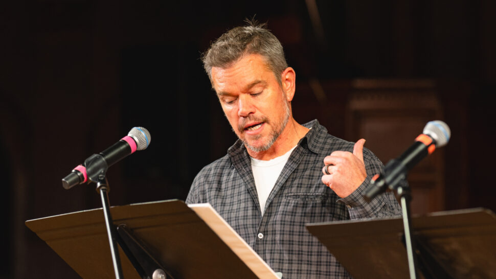 Hold On To Me Darling Staged Reading 2025 Matt Damon HR