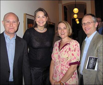 From Left: Joseph Cunningham, Cherry Jones, Susan Bernfield and Bruce Barnes.