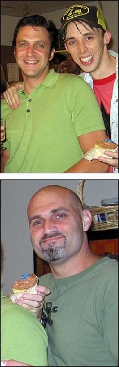 From Top: Raul Esparza (left) and Kevin Cahoon; Marc Kudish