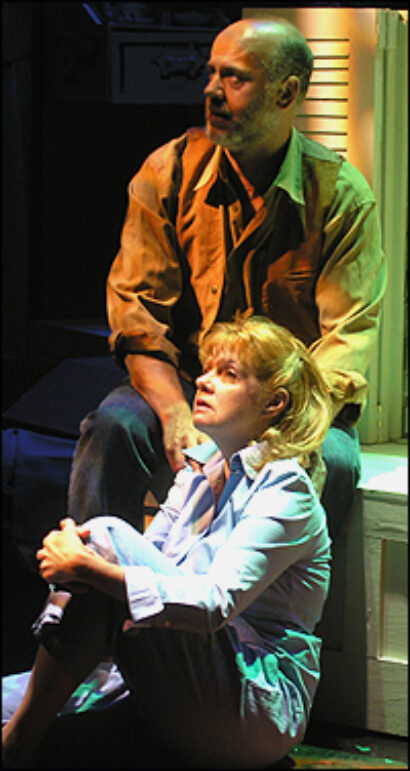 Annie Golden and Allen Fitzpatrick in the Adirondack Theatre Festival staging of Mimi Le Duck.