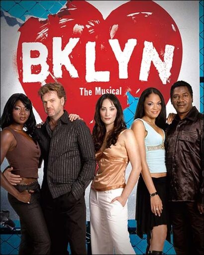 Ramona Keller (left), Kevin Anderson, Eden Espinosa, Karen Olivo, and Cleavant Derricks