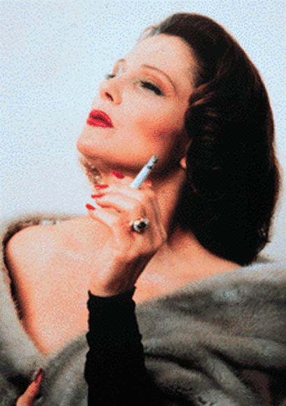 Tovah Feldshuh strikes a pose as Tallulah Bankhead.