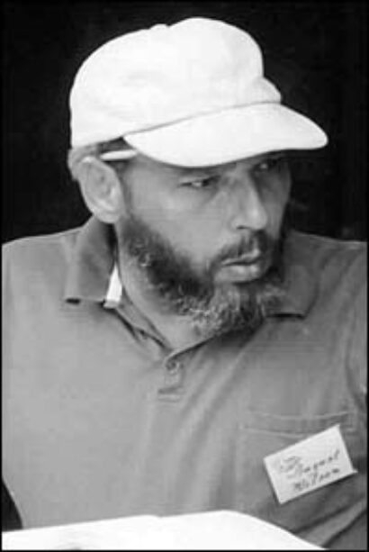 August Wilson in rehearsal for the original production of Fences