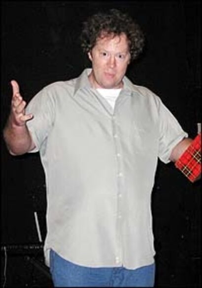 Shuler Hensley in rehearsal for The Great American Trailer Park Musical