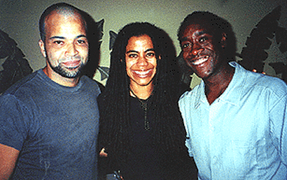 Jeffrey Wright, Suzan Lori-Parks and Don Cheadle, whose Topdog/Underdog is expected on Broadway in Spring, 2002.