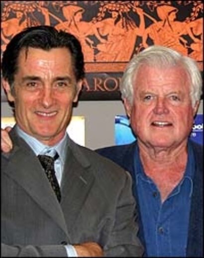 From Left: Roger Rees and Sen. Edward Kennedy
