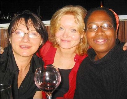 Daria Jovicic (left), Essie Davis, and Stacy Leigh
