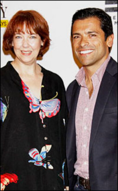Harriet Harris and Mark Consuelos