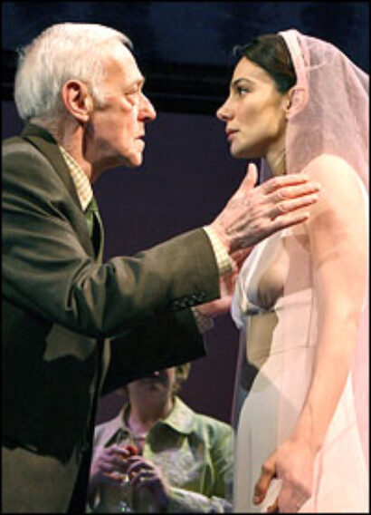 John Mahoney and Annie Parisse star in Prelude to a Kiss.