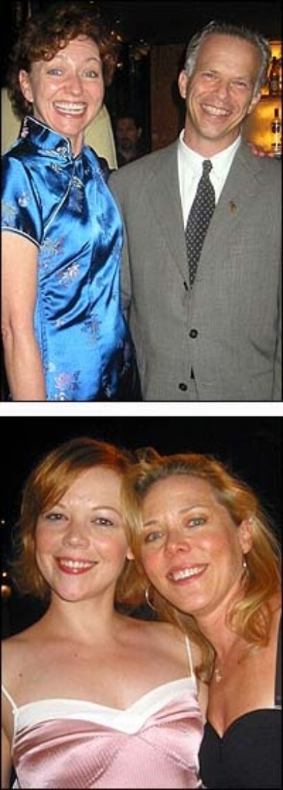 Top: Julie White and Steven Dietz, Bottom: Emily Bergl (left) and Kathryn Meisle