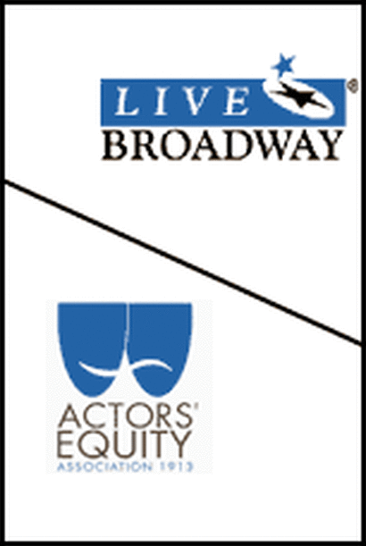 Logos for Actors' Equity Association and The League of American Theatres and Producers.