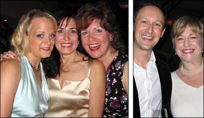 From Left: J.B. Wing (left), Janet Metz and Klea Blackhurst; Michael Heitzman and Ilene Reid.