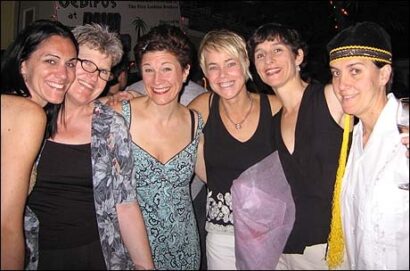 From Left: Leigh Silverman, Babs Davy, Lisa Kron, Peg Healey, Dominique Dibbell, and Maureen Angelos