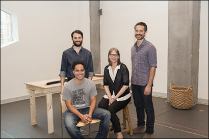 Arian Moayed, Omar Metwally, Rajiv Joseph and Amy Morton