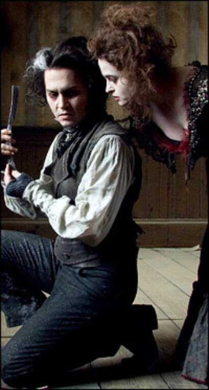 Golden Globe nominees Johnny Depp and Helena Bonham Carter in