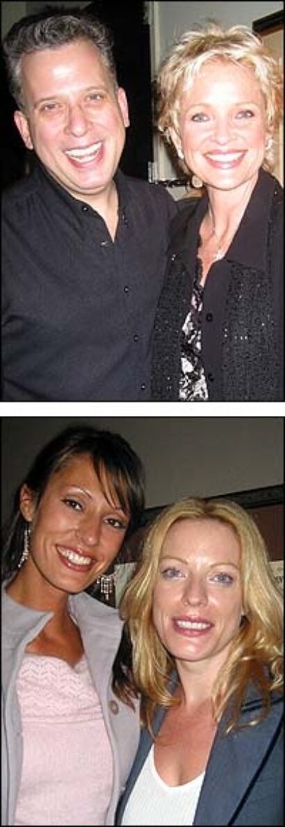 From Top: Billy Stritch and Christine Ebersole; Sara Gettelfinger (left) and Sherie Rene Scott