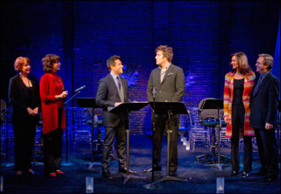 Harriet Harris, Beth Leavel, Mark Consuelos, Craig Bierko, Polly Draper and Richard Thomas