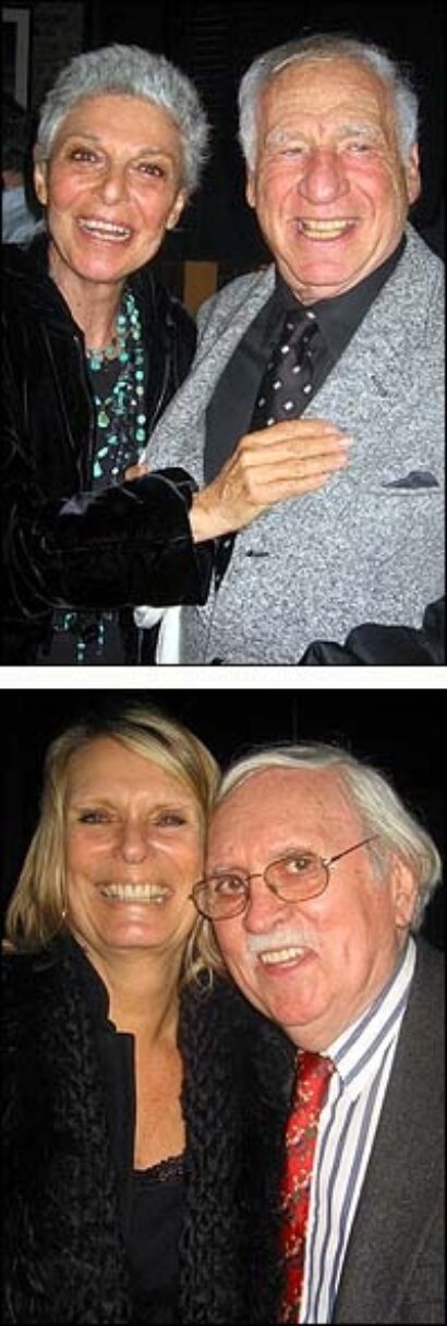 From Top: Anne Bancroft and Mel Brooks; Carolyn and Thomas Meehan