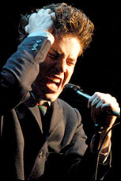 John Gallagher, Jr. in Spring Awakening.