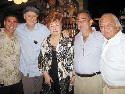 From left: Aldo Scrofani, John Lithgow, Chase Mishkin, Marty Bell and Marty Richards