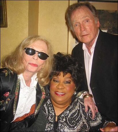 Carrie Nye (left), Ruth Brown, and Dick Cavett