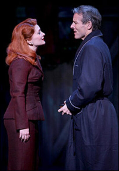 Kerry O'Malley and Stephen Bogardus in White Christmas.