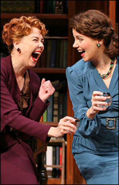 Harriet Harris and Margaret Colin star in Old Acquaintance.