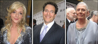 From Left: Jane Krakowski, Michael Mayer and Vanessa Redgrave.