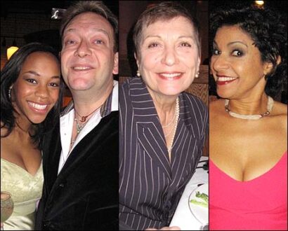 From Left: Nikki M. James and Michael John LaChiusa, Graciela Daniele and Nancy Ticotin.