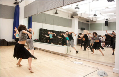 Michelle Aravena and The Sharks rehearse