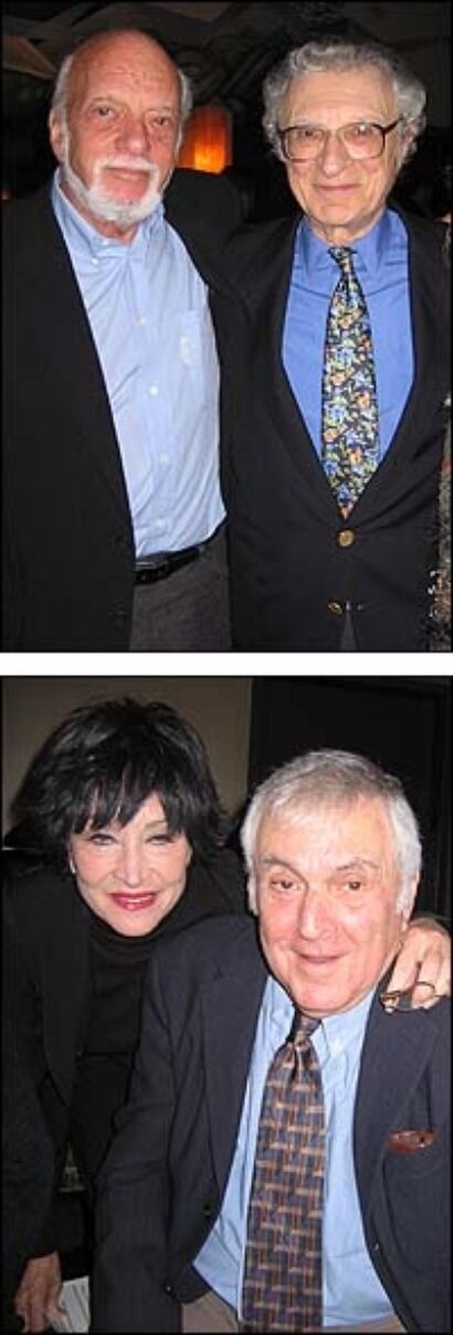 From Top: Hal Prince (left) and Sheldon Harnick; Chita Rivera and John Kander.