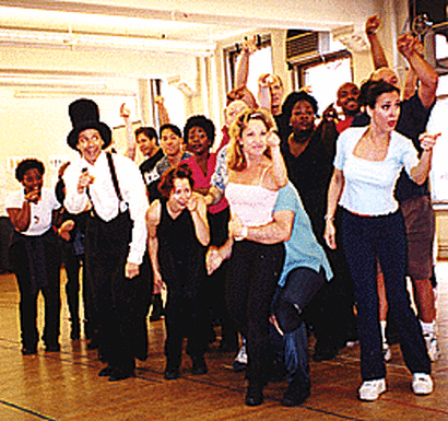 David Shiner and the cast of Seussical.