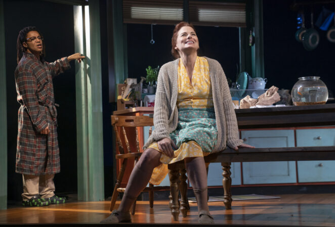 Birthday Candles_Broadway_Production Photos_2022_Christopher Livingston and Debra Messing_HR