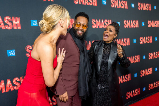 Smash Broadway Opening Night 2025 Amanda Kloots, Anthony Davis, and Yvette Nicole Brown HR