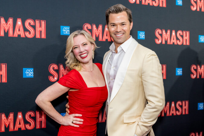 Smash Broadway Opening Night 2025 Patti Murin and Andrew Rannells HR