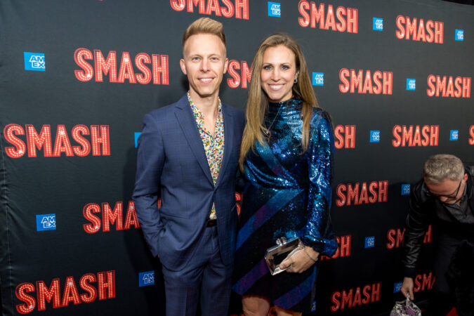 Smash Broadway Opening Night 2025 Justin Paul and Asher Fogle Paul HR