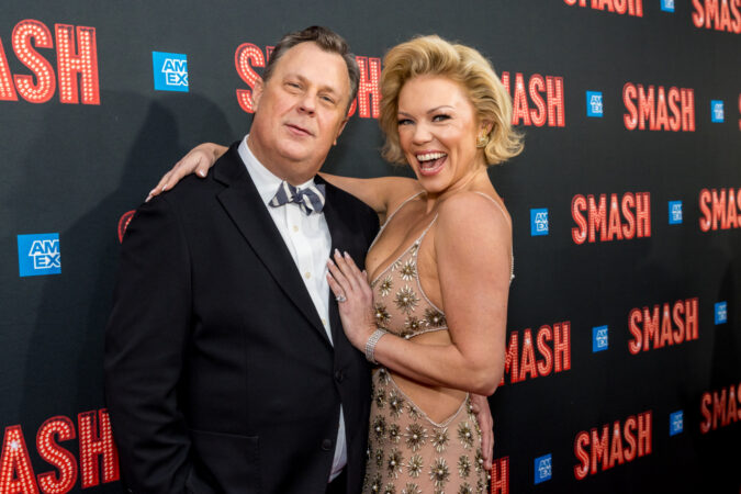 Smash Broadway Opening Night 2025 Brooks Ashmanskas and Robyn Hurder HR