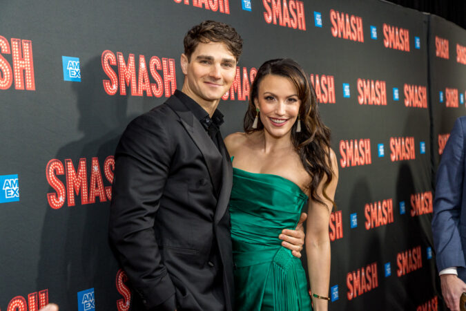 Smash Broadway Opening Night 2025 Austin Colby and Caroline Bowman HR