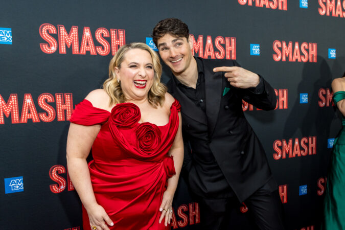Smash Broadway Opening Night 2025 Megan Kane and Austin Colby HR