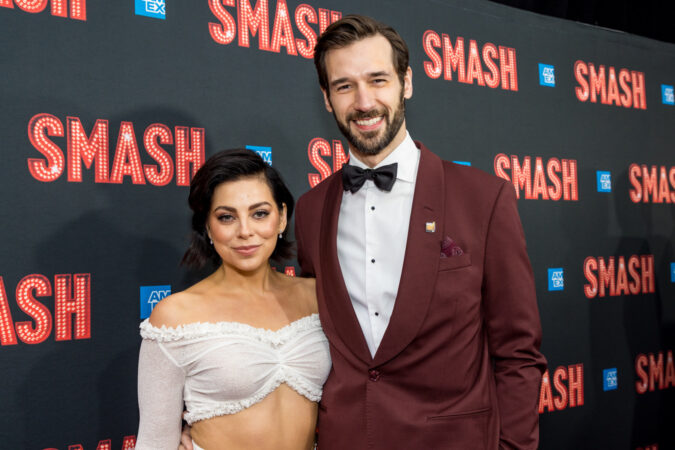 Smash Broadway Opening Night 2025 Krysta Rodriguez and John Behlmann HR