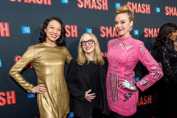 Smash Broadway Opening Night 2025 Naomi Kakuk, Susan Stroman, and Leah Hoffmann HR