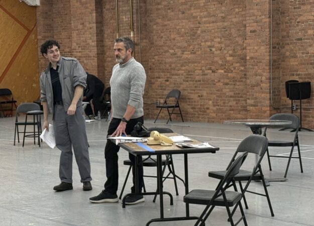 Sweet Smell of Success Concert Rehearsal Photos 2025 Ali Louis Bourzgui and Raúl Esparza HR