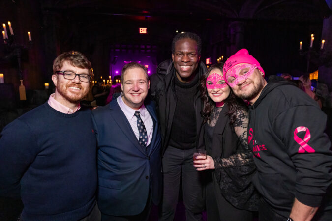 The Janice Jam Masquerade Pink Night 2026 Josh Lamon, Kyle Scatliffe, Christine Dwyer, and Matt DeAngelis HR