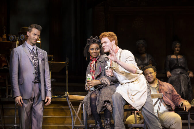 Hadestown_National Tour_Production Photos_2021_Levi Kreis, Morgan Siobhan Green, and Nicholas Barasch_HR