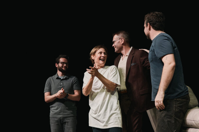 Little Bear Ridge Road Broadway Opening Night 2025 John Drea, Laurie Metcalf, Samuel D. Hunter, and Micah Stock HR