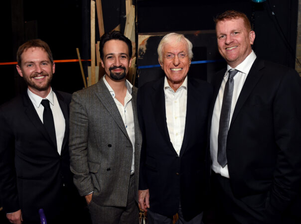 16th_Annual_Backstage_at_the_Geffen_Fundraiser_2018_Matt Shakman_Lin-Manuel Miranda_Dick Van Dyke_Gil Cates, Jr. _HR