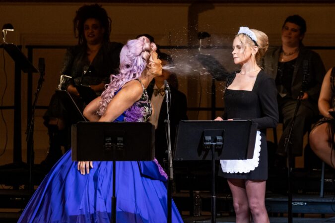 The Drowsy Chaperone Breaking The Binary Carnegie Hall Production Photos 2025 Peppermint and Joslyn DeFreece HR