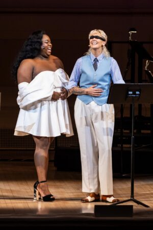 The Drowsy Chaperone Breaking The Binary Carnegie Hall Production Photos 2025 Alex Newell and Betty Who HR