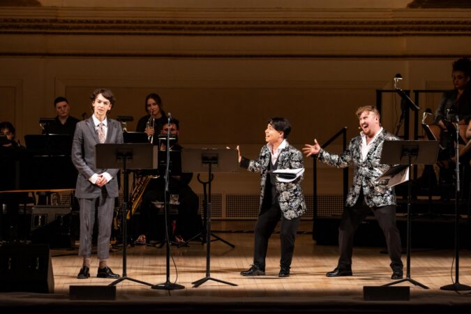 The Drowsy Chaperone Breaking The Binary Carnegie Hall Production Photos 2025 Jack Haven, Futaba, and Gio Coppola HR