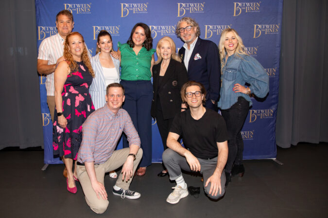 Between The Lines_Off Broadway_Meet the press_2022_Jeff Calhoun, Jodi Picoult, Samantha van Leer, Kate Anderson, Darryl Roth, Timothy Allen McDonald, Elyssa Samsel, and Paul McGill_HR